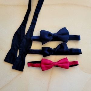 Threr Men’s Bow Ties and Black Cummerbund